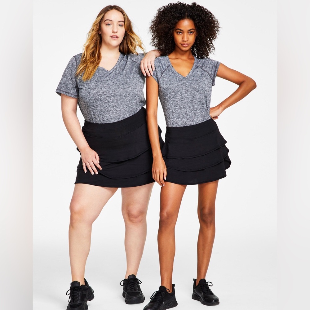 Black Ideology tennis skort